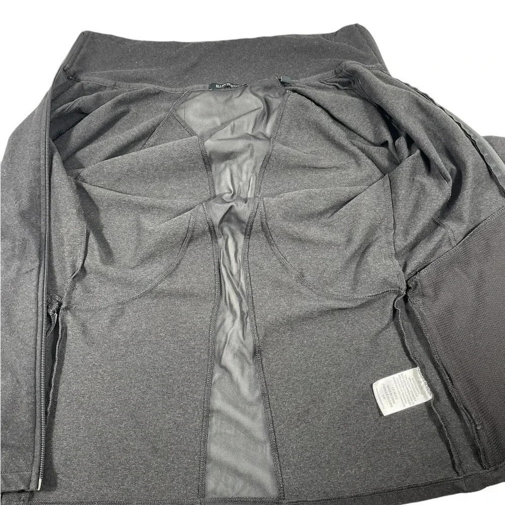 Ellen Tracy Active Zip Up Jacket Mesh Back Charcoal Size Small - Picture 2 of 10